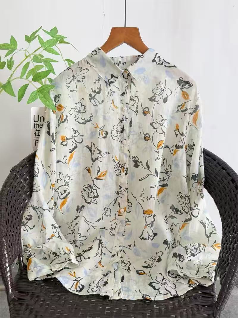 Summer Clothing For Japan - 2026 Vintage kleding 100% ramie shirts