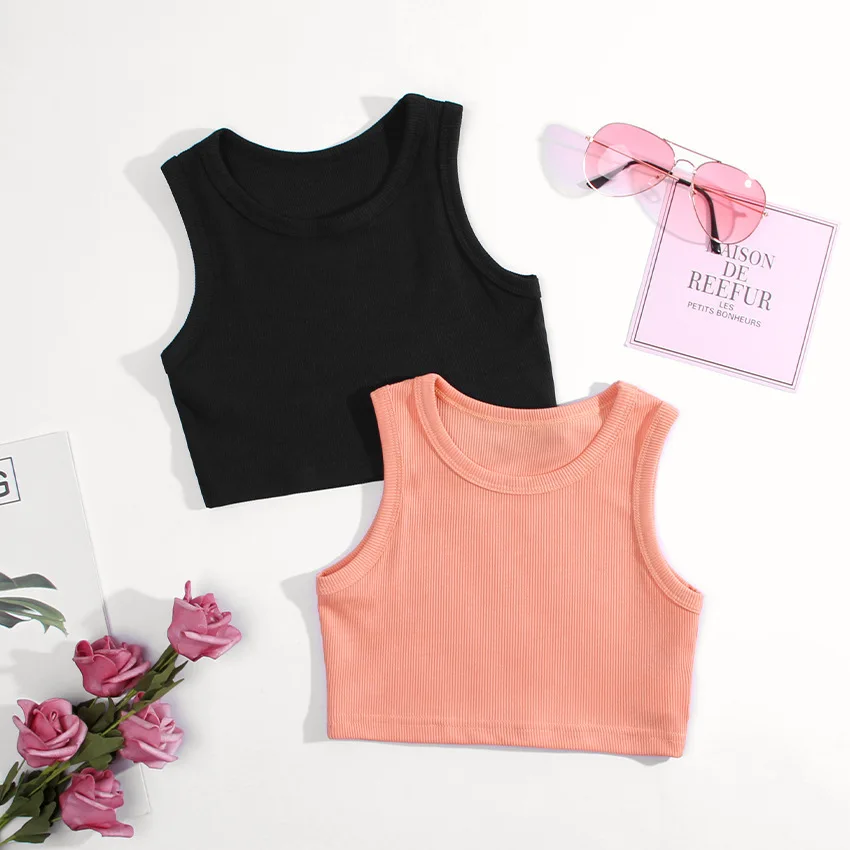 Summer Clothing Newborn - Zomer Meisjes Ondergoed Mouwloze Shirts voor