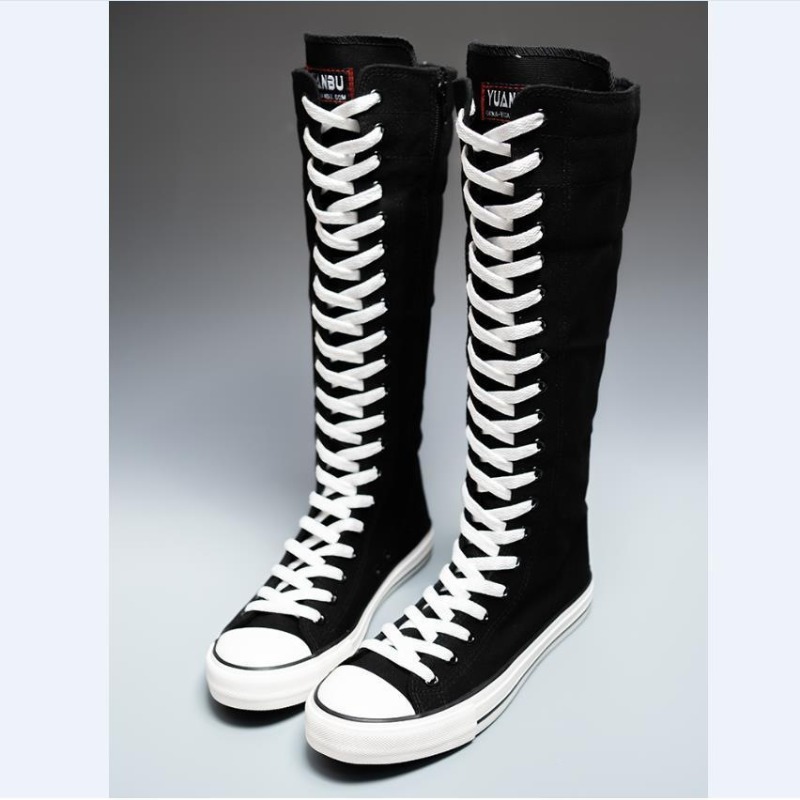 Summer Clothing Korea - 2025 Nieuwe Hoge Canvas Sneakers voor