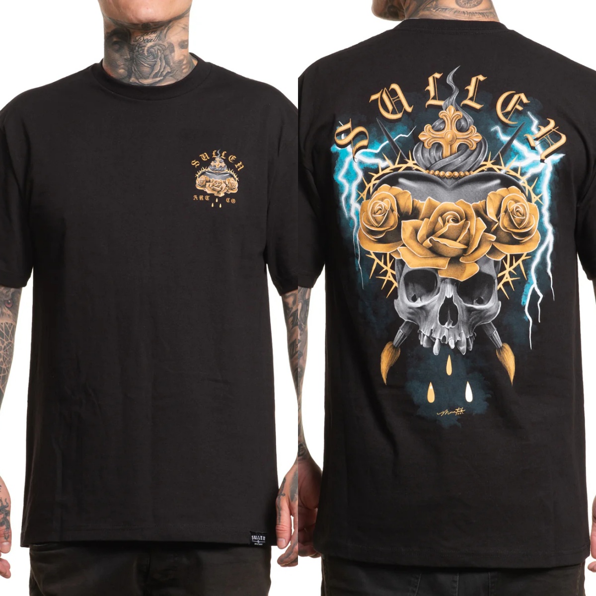Vintage Summer Clothing Brand - Zeldzaam 2026 Sullen Clothing Grafisch Katoenen