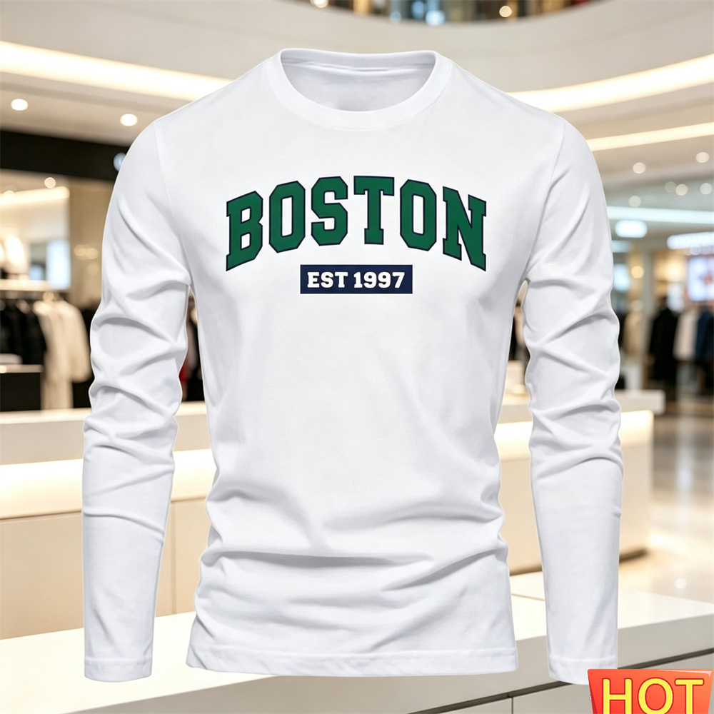 Summer Clothing Mens - Herfst Zomer heren T-shirt met lange