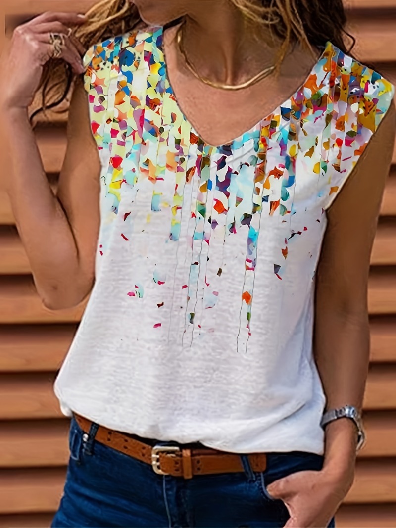 Summer Clothing For Plus Size Women - Plus Size 1xl-5xl Damesmode Top V-Hals