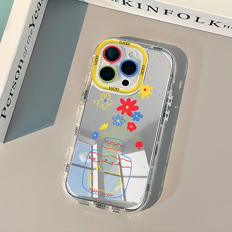 Summer Closet - Zomerse Daisy Cat Vaas Design Spiegel