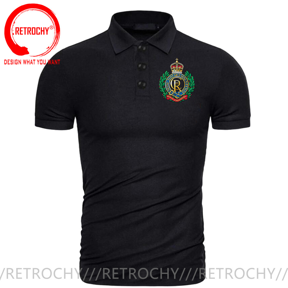 Summer Clothing Women Uk - UK British Royal Engineer Corps Poloshirt