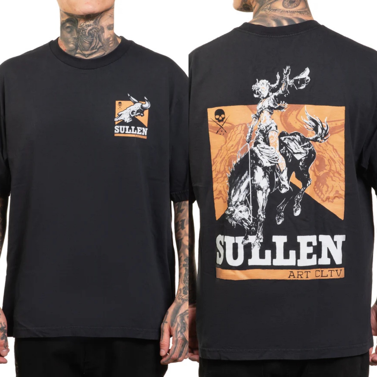 Vintage Summer Clothing Brand - Fit Sullen Clothing Grafisch Katoenen T-shirt