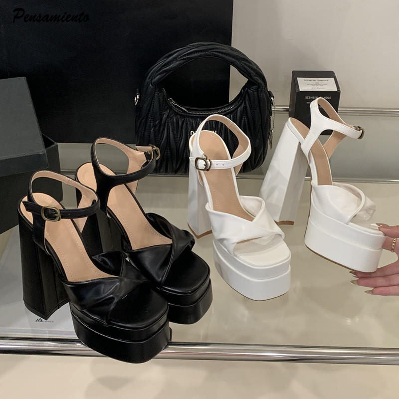 Summer Clothing Dress - Ster stijl Mode Dubbele Platform Wiggen