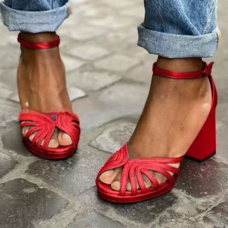 Summer Closet - 2026 Nieuwe Zomer Sandalen Dameshoge hakken