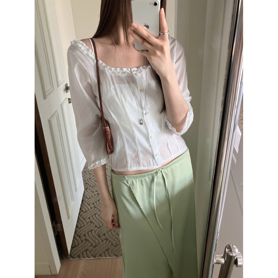 Elegant overhemd met vierkante - Quality Summer Clothing recensie en prijs