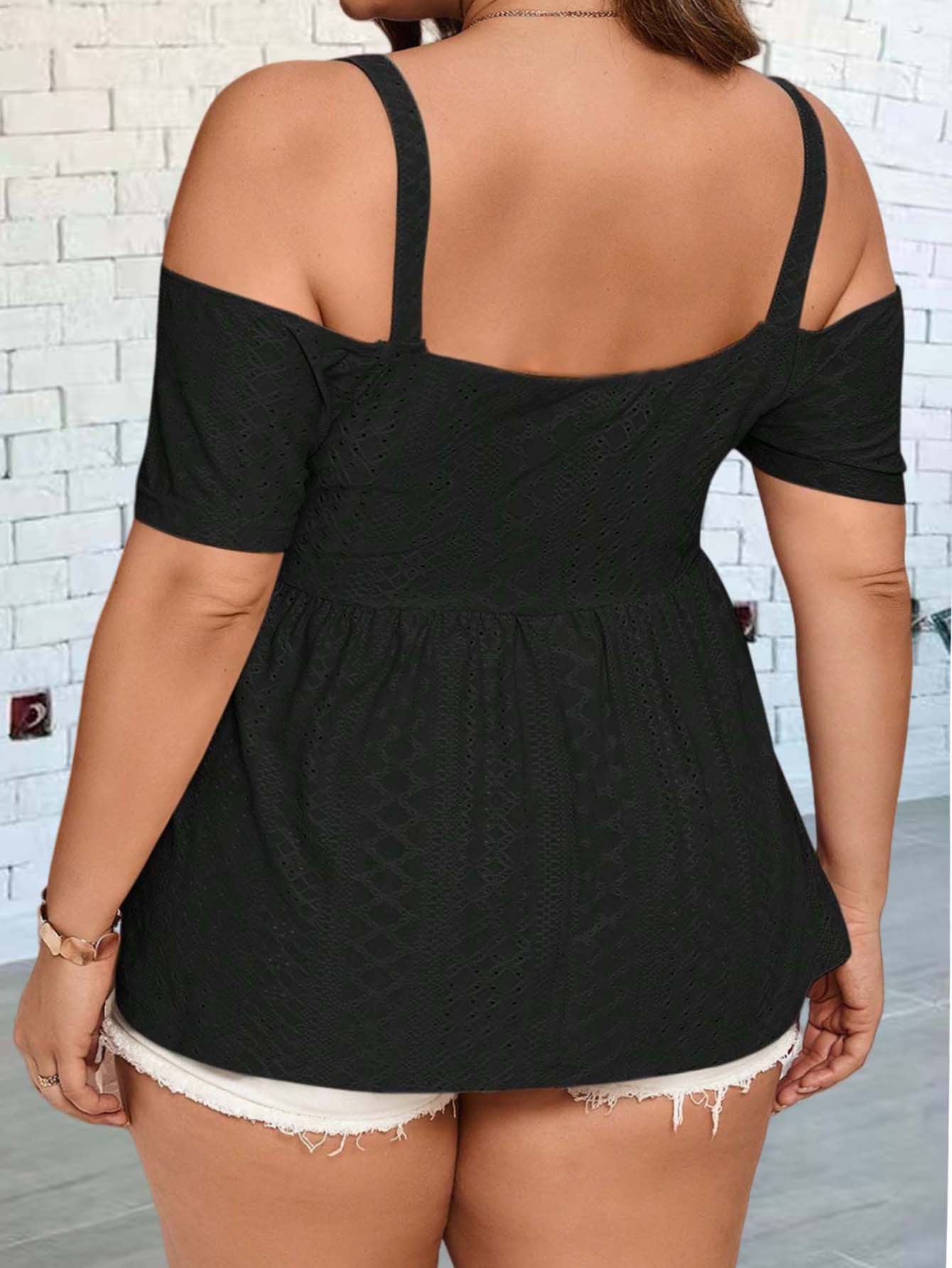 Elegant off-shoulder vest gesc - Summer Clothing For Plus Size Women recensie en prijs