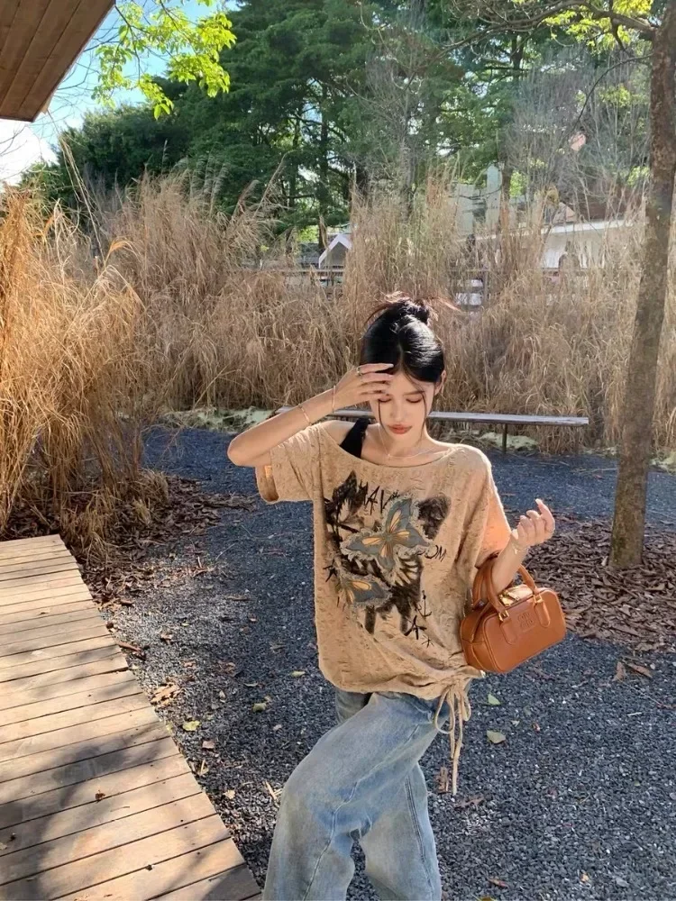 HOUZHOU Vintage Grafische T-sh - Summer Grunge Clothing recensie en prijs