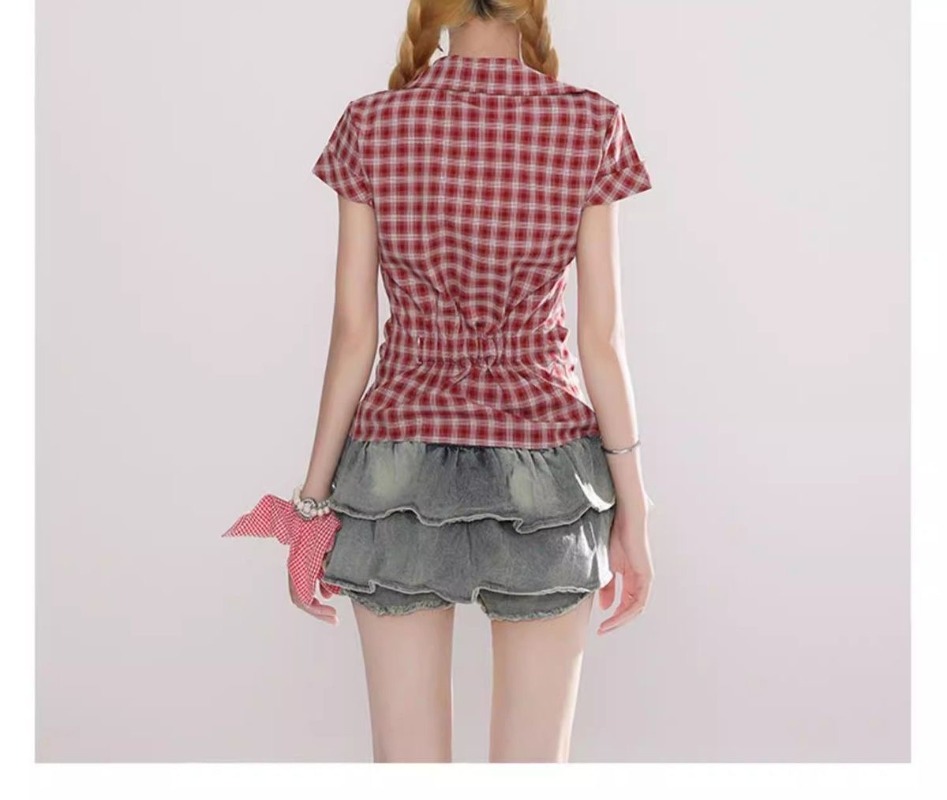 Harajuku Vintage Gothic Geruit - Summer Grunge Clothing recensie en prijs