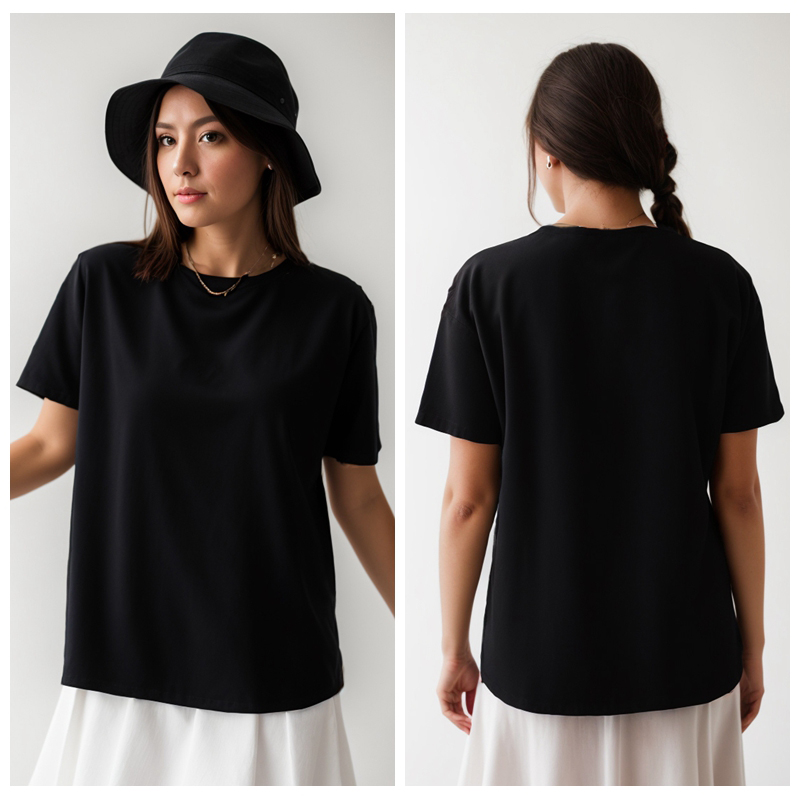 Katoen Plus Size Tops met kort - Quality Summer Clothing recensie en prijs