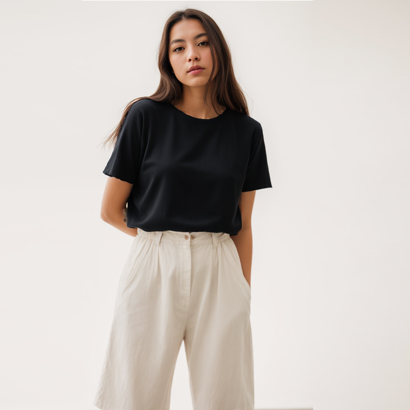 Katoen Plus Size Tops met kort - Quality Summer Clothing recensie en prijs