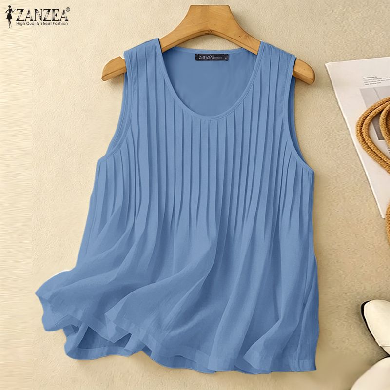 ZANZEA Vrouw Zomer Pintuck Tan - Summer Clothing For Plus Size Women recensie en prijs