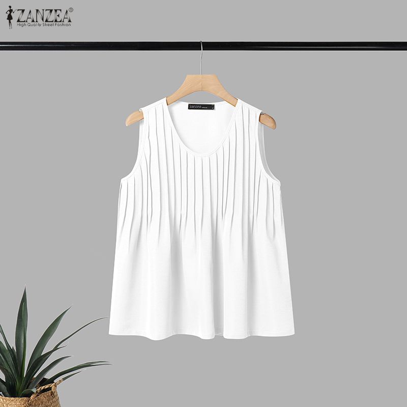 ZANZEA Vrouw Zomer Pintuck Tan - Summer Clothing For Plus Size Women recensie en prijs
