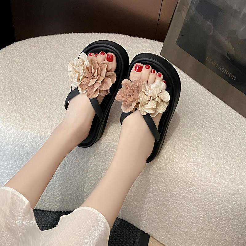 Tweekleurige bloemenplatformsa - Summer Clothing Korea recensie en prijs