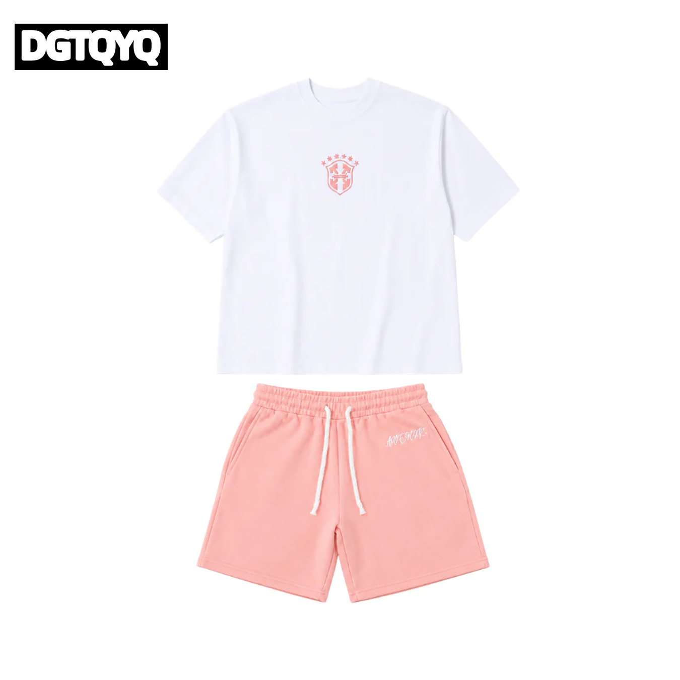 Zomerse nieuwe roze geborduurd - Summer Clothing For Young Men recensie en prijs