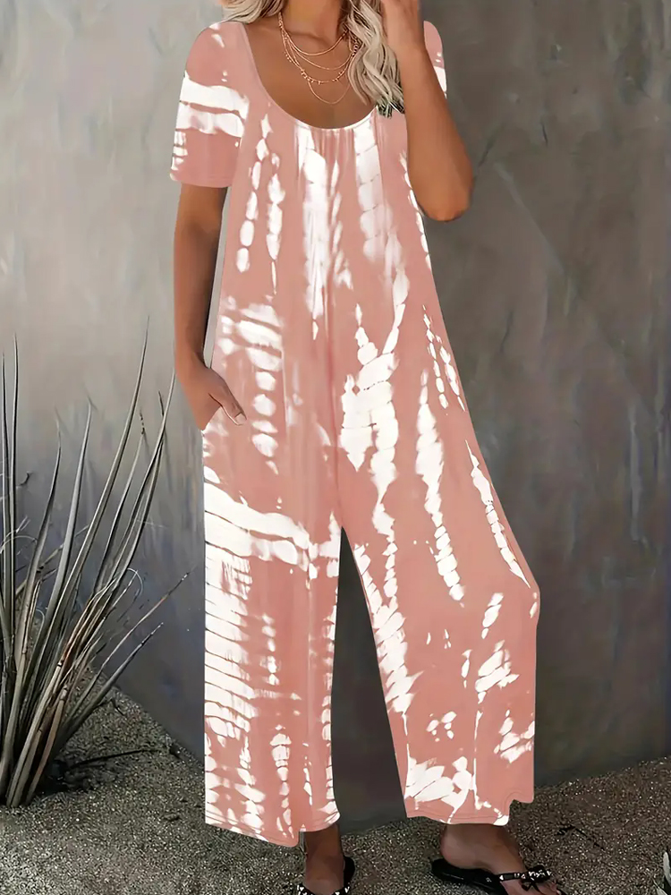 Plus Size Gestreepte Jumpsuit  - Summer Clothing For Plus Size Women recensie en prijs