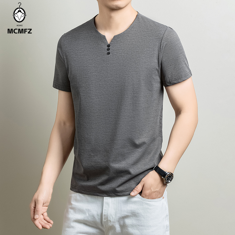 Basic Henley T-shirt voor here - Summer Clothing For Young Men recensie en prijs