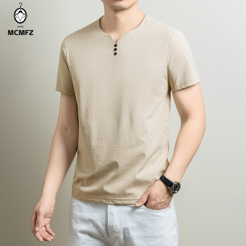 Basic Henley T-shirt voor here - Summer Clothing For Young Men recensie en prijs