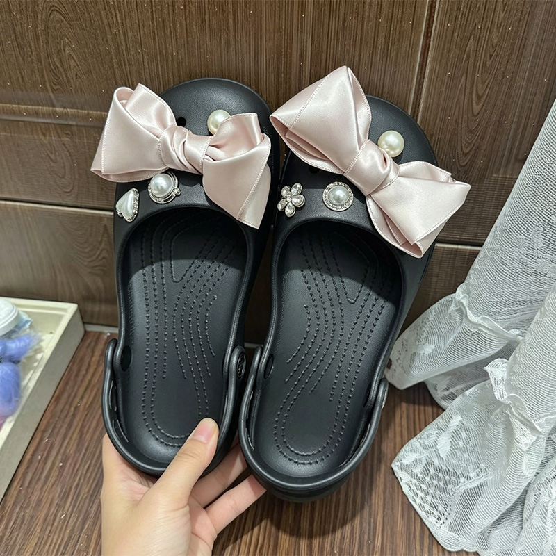 Roze satijnen strik schattige  - Summer Clothing Korea recensie en prijs