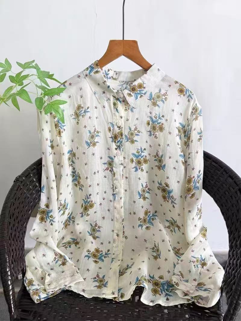 100% Ramie linnen shirts en bl - Vintage Summer Clothing Brand recensie en prijs