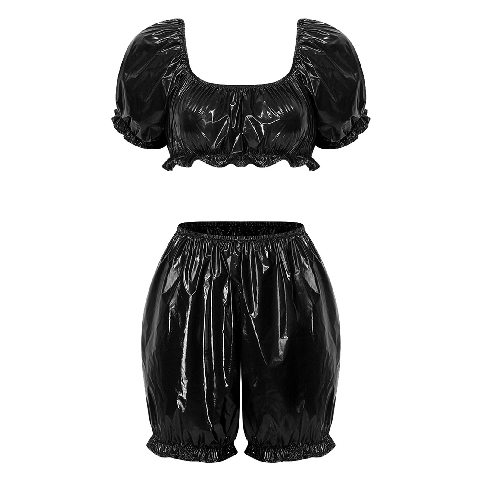 Dames Wetlook PU Leder Clubkle - Summer Clothing For Petite Women recensie en prijs