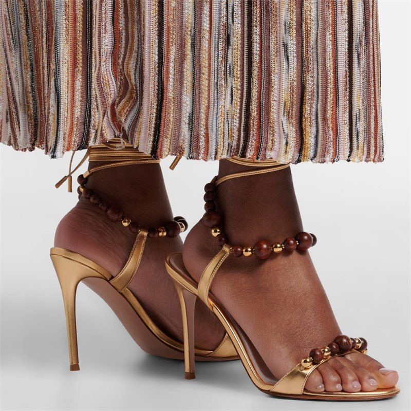 Retro luxe bruine leren sandal - Summer Closet recensie en prijs
